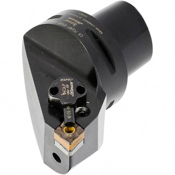 Iscar - Left Hand Cut, Size C5, Various Insert Compatiblity, External Modular Turning & Profiling Cutting Unit Head - 35mm Ctr to Cutting Edge, 60mm Head Length, Through Coolant, Series CAMFIX, Heliturn LD, JetHPLine - USA Tool & Supply