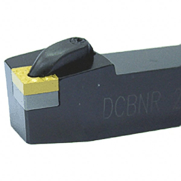 Iscar - LH DCBN Negative Rake Indexable Turning Toolholder - USA Tool & Supply