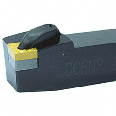 Iscar - DCBN, Right Hand Cut, 75° Lead Angle, 25mm Shank Height x 25mm Shank Width, Negative Rake Indexable Turning Toolholder - 150mm OAL, CN.. Insert Compatibility, Series Isoturn - USA Tool & Supply
