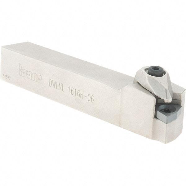 Iscar - DWLN, Left Hand Cut, 95° Lead Angle, 16mm Shank Height x 16mm Shank Width, Negative Rake Indexable Turning Toolholder - 100mm OAL, WNM.. Insert Compatibility, Series Isoturn - USA Tool & Supply