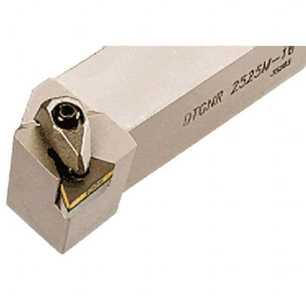 Iscar - DTGN, Right Hand Cut, 91° Lead Angle, 25mm Shank Height x 25mm Shank Width, Negative Rake Indexable Turning Toolholder - 150mm OAL, TN.. Insert Compatibility, Series Isoturn - USA Tool & Supply