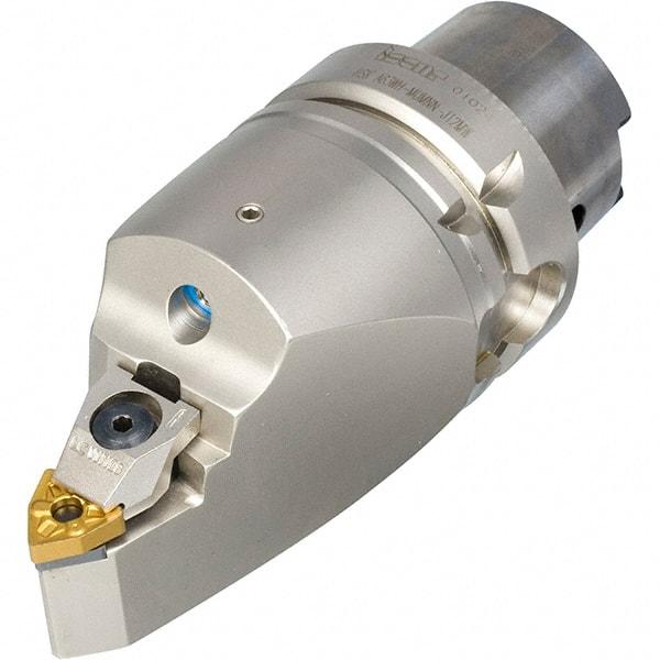 Iscar - Right Hand Cut, Size HSK A63, DN.. Insert Compatiblity, Internal or External Modular Turning & Profiling Cutting Unit Head - 25mm Ctr to Cutting Edge, 110mm Head Length, Through Coolant, Series R-Clamp - USA Tool & Supply