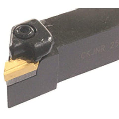 Iscar - CKJN, Right Hand Cut, 93° Lead Angle, 25mm Shank Height x 25mm Shank Width, Negative Rake Indexable Turning Toolholder - 150mm OAL, KN.X Insert Compatibility, Series Isoturn - USA Tool & Supply
