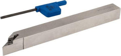 Iscar - SVAC, Right Hand Cut, 91° Lead Angle, 12mm Shank Height x 12mm Shank Width, Neutral Rake Indexable Turning Toolholder - 125mm OAL, VC.T Insert Compatibility, Series Isoturn - USA Tool & Supply