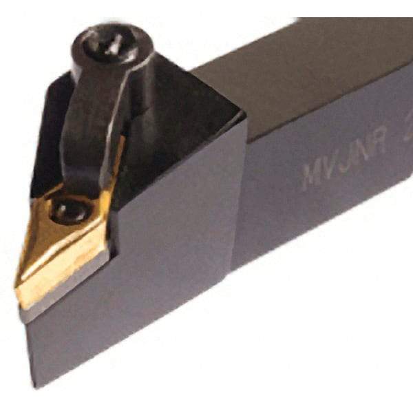Iscar - MVJN, Left Hand Cut, 25mm Shank Height x 25mm Shank Width, Negative Rake Indexable Turning Toolholder - 150mm OAL, VN.. Insert Compatibility, Series Isoturn - USA Tool & Supply
