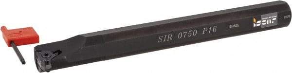 Iscar - Internal Thread, Right Hand Cut, 3/4" Shank Width x 3/4" Shank Height Indexable Threading Toolholder - 7" OAL, 16IRM Insert Compatibility, SI Toolholder, Series SIR - USA Tool & Supply