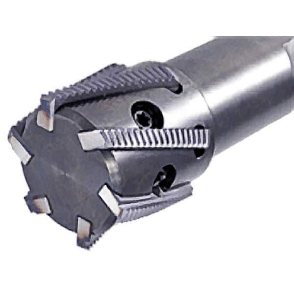 Iscar - 1.26" Cut Diam, 2.36" Max Depth of Cut, 1-1/4" Shank Diam, Internal/External Indexable Thread Mill - Insert Style MTH-BSPT, MTH-F, MTH-ISO, MTH-NPT, MTH-UN, MTH-W, 1.26" Insert Size, 5 Inserts, Toolholder Style MTSRH, 5" OAL - USA Tool & Supply