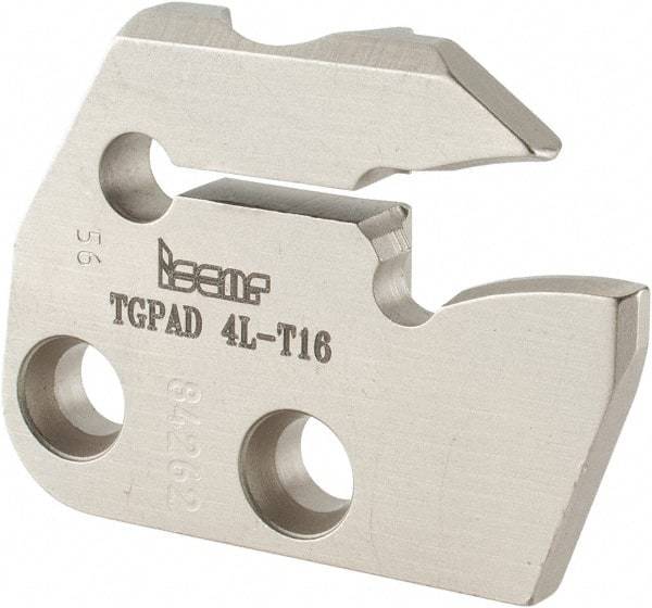 Iscar - Left Hand Cut, 5mm Insert Width, Cutoff & Grooving Support Blade for Indexables - 16mm Max Depth of Cut, 5.2mm Head Projection - USA Tool & Supply