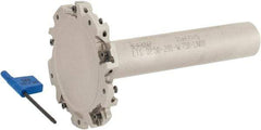 Iscar - Shank Connection, 9/32" Cutting Width, 7/8" Depth of Cut, 2-1/2" Cutter Diam, 5 Tooth Indexable Slotting Cutter - 3/4" Shank Diam, ETS-LN08 Toolholder, LNET Insert, Right Hand Cutting Direction - USA Tool & Supply