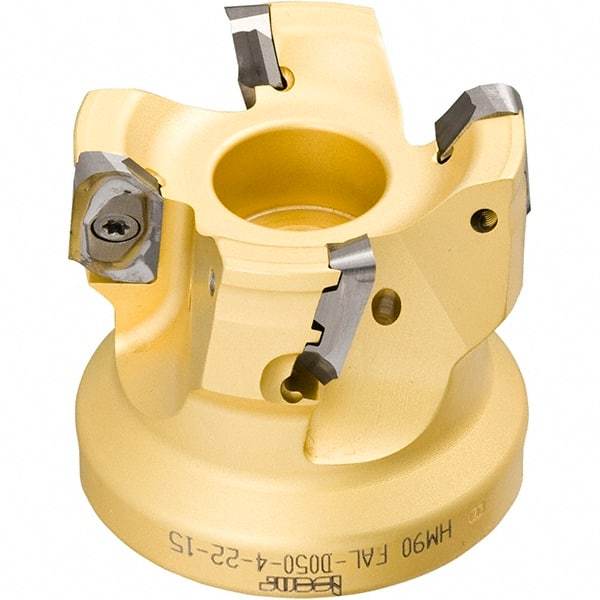 Iscar - Arbor Hole Connection, 0.118" Cutting Width, 14.8mm Depth of Cut, 63mm Cutter Diam, 22mm Hole Diam, 8 Tooth Indexable Slotting Cutter - SDN Toolholder, LNET Insert, Right Hand Cutting Direction - USA Tool & Supply