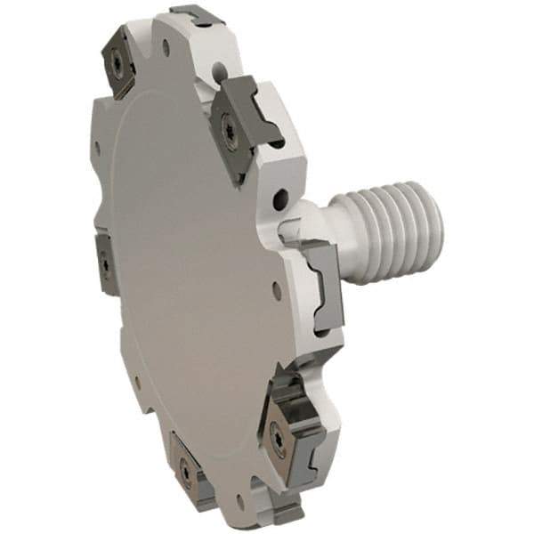 Iscar - Modular Connection Connection, 0.118" Cutting Width, 0.512" Depth of Cut, 40mm Cutter Diam, 6 Tooth Indexable Slotting Cutter - ETS-LN08-M Toolholder, LNET Insert, Right Hand Cutting Direction - USA Tool & Supply