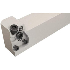 Iscar - MAH, External, Left Hand, Indexable Grooving Tool Holder - 20mm Shank Height, 20mm Shank Width, 130mm OAL, Through Coolant - USA Tool & Supply