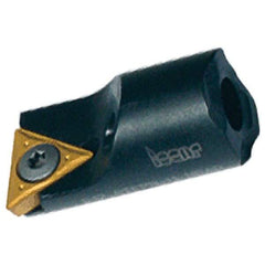 Iscar - Right Hand Cut, 20mm Min Bore Diam, Size E16 Carbide Modular Boring Cutting Unit Head - 37mm Max Bore Depth, Through Coolant, Compatible with TPGB, TPGB-XL, TPGH-R/L, TPGH-XL, TPGT-SP, TPMT, TPMT-PF - USA Tool & Supply