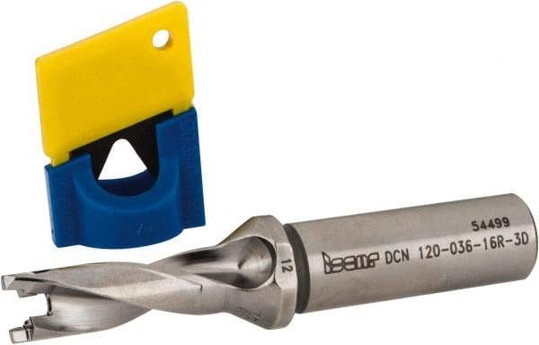 Iscar - 12mm to 12.4mm Diam, 3xD, 36mm Max Depth, 16mm Shank Diam, 101mm OAL, Replaceable-Tip Drill - FCP, ICK, ICK-2M, ICM, ICN, ICP, iCP-2M Insert, 12 Seat Size, 45390713 Toolholder, Series SumoCham - USA Tool & Supply