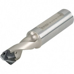 Iscar - 0.551 to 0.587" Diam, 1.5xD, 0.83" Max Depth, 5/8" Shank Diam, 3.56" OAL, Replaceable Tip Drill - IDK, IDM, IDN, IDP Insert, 14 Seat Size, DSM Toolholder, Series ChamDrillJet - USA Tool & Supply