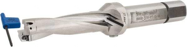 Iscar - 2-3/4" Max Drill Depth, 4xD, 11/16" Diam, Indexable Insert Drill - 2 Inserts, 3/4" Shank Diam, Straight Shank - USA Tool & Supply