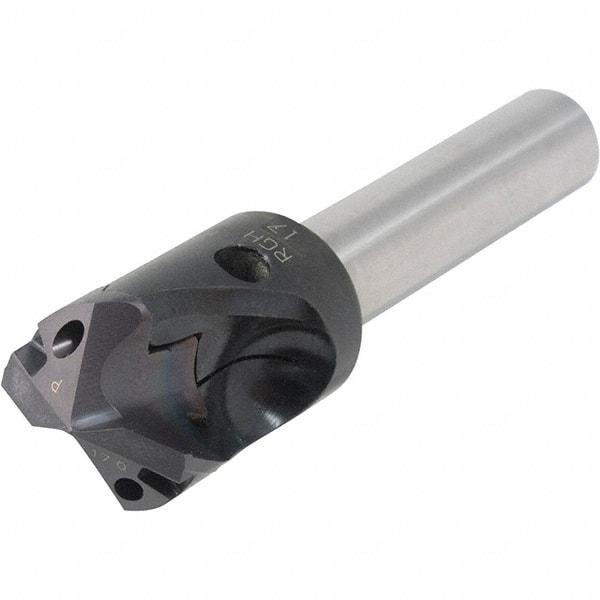 Iscar - 10mm Shank Diam, 65mm OAL, Replaceable Tip Drill - IDK, IDM, IDN, IDP Insert, 18 Seat Size, DSM-RGH Toolholder, Series ChamDrillJet - USA Tool & Supply