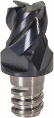 Iscar - MM EC Grade IC908 Carbide End Milling Tip Insert - TiAlN Finish, 4 Flutes, 1/4" Cutting Diam, 0.2" Depth of Cut, 0.39" Extension, 45° Helix - USA Tool & Supply