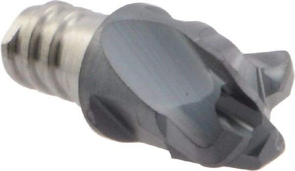 Iscar - MM EFF Grade IC903 Carbide End Milling Tip Insert - TiAlN Finish, 4 Flutes, 8mm Cutting Diam, 0.4mm Depth of Cut, 10mm Extension, 0.064" Cnr Rad - USA Tool & Supply