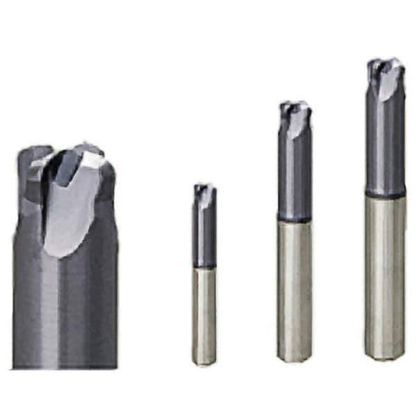 Iscar - 3/8", 4 Flute, Single End, Solid Carbide, 0.059" Corner Radius End Mill - 3" OAL, Right Hand Flute, 0.02" LOC, Right Hand Cut, 1.2" Extended Reach - USA Tool & Supply