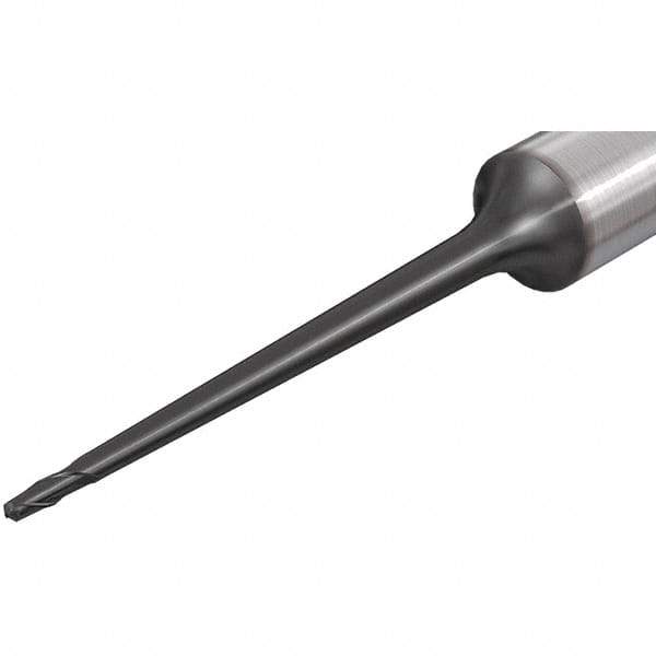 Iscar - 6mm Diam, 12mm LOC, 2 Flute Solid Carbide Ball End Mill - TiAlN Finish, Single End, 90mm OAL, 8mm Shank Diam, Spiral Flute - USA Tool & Supply