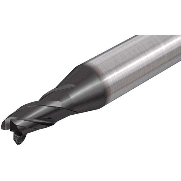 Iscar - 9.7mm, 3 Flute, Single End, Solid Carbide, 0.3mm Corner Radius End Mill - 72mm OAL, 38° Helix, Right Hand Flute, 11mm LOC, Right Hand Cut - USA Tool & Supply