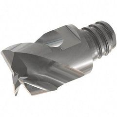 Iscar - MM EA Grade IC08 Carbide End Milling Tip Insert - Uncoated, 2 Flutes, 12mm Cutting Diam, 9mm Depth of Cut, 16.5mm Extension, 0.039" Cnr Rad, 45° Helix - USA Tool & Supply