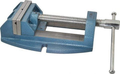 Wilton - 5" Jaw Opening Capacity x 2-1/8" Throat Depth, Horizontal Drill Press Vise - 5" Wide x 2-1/8" High Jaw, Stationary Base, Standard Speed, 12-3/4" OAL x 4.4" Overall Height, Cast Iron - USA Tool & Supply