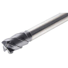 Iscar - 10mm, 4 Flute, Single End, Solid Carbide, 0.5mm Corner Radius End Mill - 130mm OAL, 45° Helix, Right Hand Flute, 15mm LOC, Right Hand Cut, 19.2mm Extended Reach - USA Tool & Supply