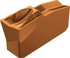 Sandvik Coromant - L151.225 7E 1145 Grade, 0.0984" Cutting Width, Carbide Cutoff Insert - 5° Right Hand Lead Angle, 0.0059" Cnr Rad, TiAlN/AlCr2O3 Coated - USA Tool & Supply