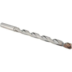 Walter-Titex - 19/64", 140° Point, Spiral Flute, Solid Carbide Taper Length Drill Bit - Double Point Finish, 110mm Flute Length, 148mm OAL, Series A6589DPP - USA Tool & Supply