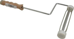 Premier Paint Roller - 9" Wide x 9" Long Roller Frame - Wood Handle - USA Tool & Supply