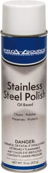 PRO-SOURCE - 15 Fluid Ounce Metal Cleaner - Aerosol Can - USA Tool & Supply