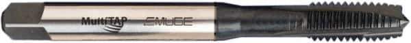 Emuge - M12x1.75 Metric Coarse, 3 Flute, Nitride/Oxide Finish, Vanadium High Speed Steel Spiral Point Tap - Plug Chamfer, Right Hand Thread, 110mm OAL, 6H Class of Fit - Exact Industrial Supply