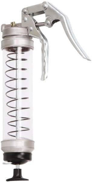 PRO-LUBE - 5,000 Max psi, Flexible & Rigid Pistol Grease Gun - 14 oz (Cartridge) Capacity, 1/8 Thread Outlet, 40 Strokes per 0.07 oz, Bulk, Cartridge & Suction Fill - USA Tool & Supply