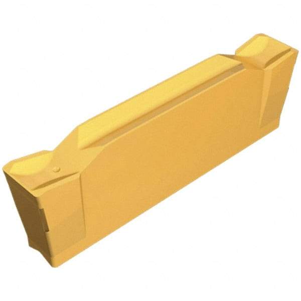 Iscar - DGN2202 C IC907 Grade, 0.0866" Cutting Width, Carbide Cutoff Insert - Neutral Lead Angle, 0.008" Cnr Rad, TiAlN Coated, Double End - USA Tool & Supply