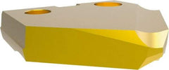 Allied Machine and Engineering - 1-1/16" Diam x 3/16" Thick, Seat Code 2, 90° Included Angle Spade Drill Insert - TiN Coated, Cobalt, Grade Super Cobalt, Series T-A - USA Tool & Supply