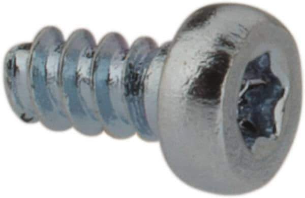 Made in USA - M1.4 Pan Head Torx Sheet Metal Screw - Case Hardened Steel, 3" Length Under Head, Grade 1022, T3 Drive - USA Tool & Supply