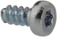 Made in USA - M1.4 Pan Head Torx Sheet Metal Screw - Case Hardened Steel, 3" Length Under Head, Grade 1022, T3 Drive - USA Tool & Supply