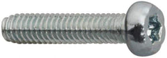 Made in USA - M2 Pan Head Torx Sheet Metal Screw - Case Hardened Steel, 8" Length Under Head, Grade 1022, T5 Drive - USA Tool & Supply
