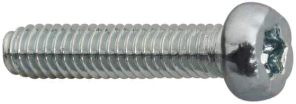 Made in USA - M2.5 Pan Head Torx Sheet Metal Screw - Case Hardened Steel, 10" Length Under Head, Grade 1022, T8 Drive - USA Tool & Supply