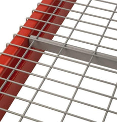 Nashville Wire - 46" Wide, 2" High, Open Shelving Inverted Channel - Steel, Galvanized Finish, 42" Deep, Use with Pallet Racks - USA Tool & Supply
