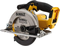 DeWALT - 20 Volt, 6-1/2" Blade, Cordless Circular Saw - 3,700 RPM, Lithium-Ion Batteries Not Included - USA Tool & Supply