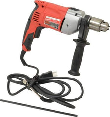 Milwaukee Tool - 120 Volt 1/2" Keyed Chuck Electric Hammer Drill - 0 to 48,000 BPM, 0 to 2,800 RPM - USA Tool & Supply