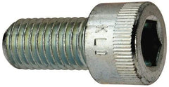 Made in USA - 5/8-11 UNC Hex Socket Drive, Socket Cap Screw - Alloy Steel, Zinc-Plated Finish, Fully Threaded, 1-1/4" Length Under Head - USA Tool & Supply
