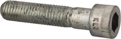 Made in USA - 5/8-11 UNC Hex Socket Drive, Socket Cap Screw - Alloy Steel, Zinc-Plated Finish, Partially Threaded, 3" Length Under Head - USA Tool & Supply