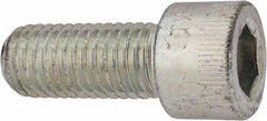 Made in USA - 5/8-11 UNC Hex Socket Drive, Socket Cap Screw - Alloy Steel, Zinc-Plated Finish, Fully Threaded, 1-1/2" Length Under Head - USA Tool & Supply