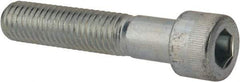 Made in USA - 1/2-13 UNC Hex Socket Drive, Socket Cap Screw - Alloy Steel, Zinc-Plated Finish, Partially Threaded, 2-1/2" Length Under Head - USA Tool & Supply