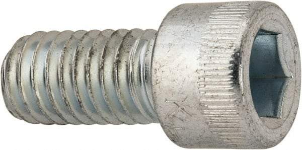 Made in USA - 3/8-16 UNC Hex Socket Drive, Socket Cap Screw - Alloy Steel, Zinc-Plated Finish, Fully Threaded, 3/4" Length Under Head - USA Tool & Supply
