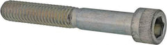 Made in USA - 5/16-18 UNC Hex Socket Drive, Socket Cap Screw - Alloy Steel, Zinc-Plated Finish, Partially Threaded, 2-1/4" Length Under Head - USA Tool & Supply